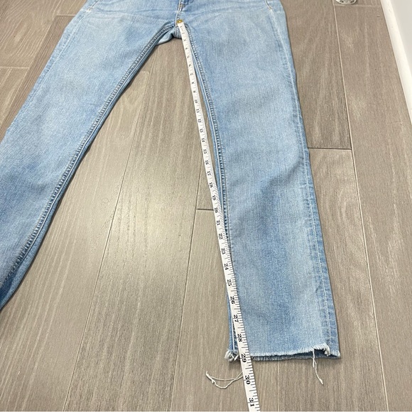 Rag & Bone Raw Hem Frayed Cuff Skinny Jeans in Blue Cln Birdie Light Wash Y2K 26 - Picture 15 of 15